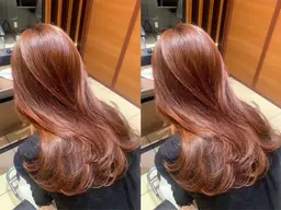 【❤️🩷赤系orピンク系カラー限定クーポン🩷❤️】暖色系カラー+トリートメント¥4950
