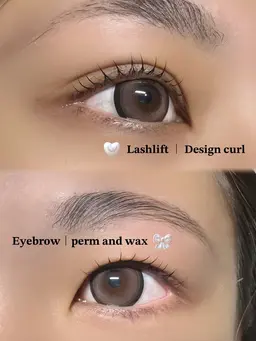 ラッシュリフト&アイブロウパーマ、WAX