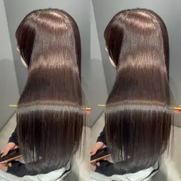 3.4月限定🉐新規限定💕暖色・透明感カラー🌟カット+イルミナ・アディクシーカラー+縮毛矯正+コーティング