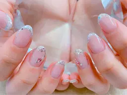 【新規】ミニモ限定☆ハンド☆ジェルネイル フレンチ