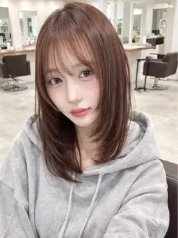 「ミニモ学割」カット➕カラー⭐️透明感抜群カラー🩵レイヤーカット◎