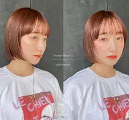 🐈ワンカラー+コテ巻き仕上げ🤎