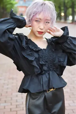 U29歳以下カット+ブリーチ2回+デザインカラー(オーロラ,ユニコーン,コントラスト)