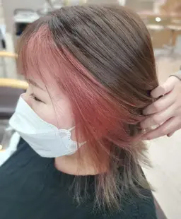 インナーカラー＋カット