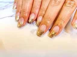 ラメグラデーション*ご新規様オフ無料*甘皮ケア付き