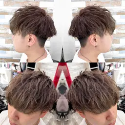 🚹メンズ限定早割り🚹似合わせカット&透明感カラー✨(ケアトリートメント付)