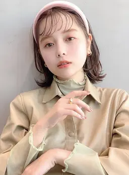 カット+ブリーチなしダブルカラー+髪質改善トリートメント¥24200[E-6京橋]