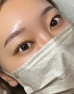 まつ毛パーマ、アイブロウワックスセットメニューです