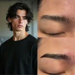 【特別価格!!】骨格診断メンズ眉毛WAX脱毛+眉毛カット((鎮静ケア付き🤵🏻♂️