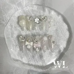 ⚠️オフ無し限定⚠️長さだし10本セット➕パーツ付け放題✨