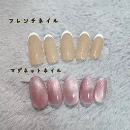 オフあり　ハンドネイル(フレンチ or マグネット or ワンカラー&アート2本)