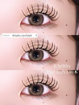 【&helthy / アンドヘルシー】マツエク120本~140本+まつ毛パーマ💟同日施術が可能に.ᐟ🙆🏼♀️⭐️