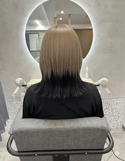 カット➕グラデーションカラー「ブリーチ込み」