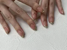 【オフ無料ケア込み】✨ガラスフレンチ✨¥8000→¥7560