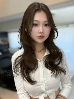 【🇰🇷韓国レイヤーカット🇰🇷】➕艶ケアカラー➕外部補修超音波クイックトリートメント