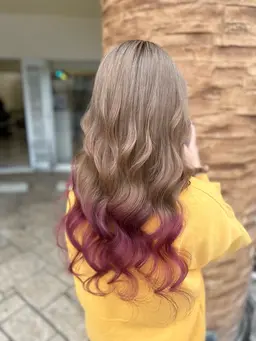 《グラデーションカラー》初めてブリーチの方もグラデーションなら安心🤍 艶トリートメント付き!