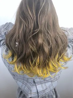 カット＋低刺激カラー＋インナーカラー