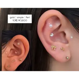 耳つぼジュエリー💎⟡.· Simple course両耳10粒