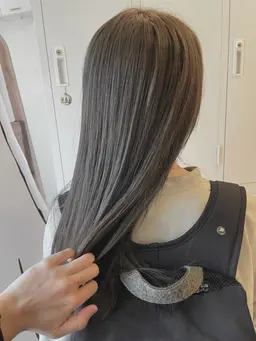【🧑‍⚕️ブリーチなしケアダブルカラー🎨+カット+超音波トリートメント】✨ムラ修正もできて低ダメージでハイ透明感！✨