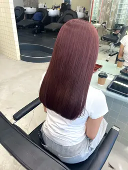 【透明感up🩵】ブリーチダブルカラー+トリートメント