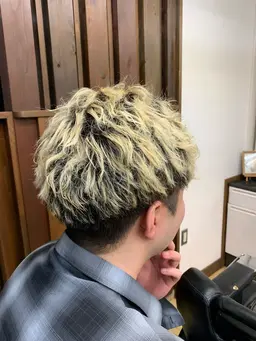 【新規】メンズカット+ツイストパーマ