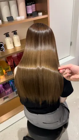 艶髪ホリスティック縮毛矯正ストレート✨