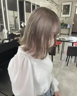 【ワンカラーのみ】💜ブリーチなしで出来る透明感カラー 流行りの髪色で自分に似合うを見つけます!‼️