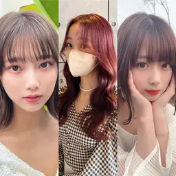 🎊ミニモ限定🎊前髪カット➕顔まわりカット!仕上げのコテ巻きつき💚