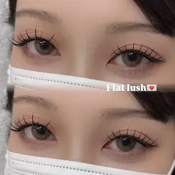 🦋フラットラッシュ上100本 🫧ツヤトリートメントor束感コーティング仕上げ️🫧/マツエク/大宮