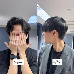 【曲がる縮毛矯正】💫メンズ限定💫自然な丸みと束感の“今っぽストレート”でナチュラルな仕上がり🌱