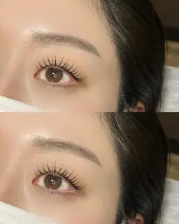 【ミニモ限定】今流行りの韓国風マツエク♪マツエクフラットラッシュ100本コーティング付★