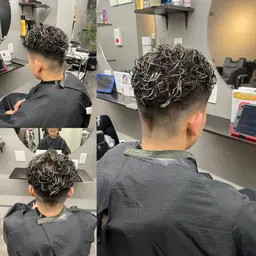 ♦️メンズ限定『極道パーマ』♦️パーマ＆メッシュ※カット込み。スキンフェードも変更可能