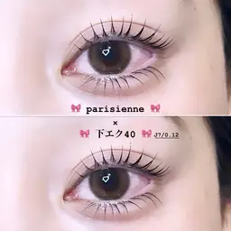 🎀パリジェンヌorラッシュリフト × 下まつげエクステ40本🎀