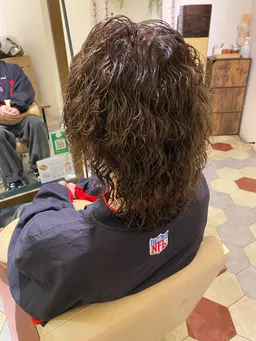 ⭐️men'scut+ブリーチ毛パーマ+シルクトリートメント