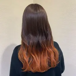 グラデーションブリーチ+カラー