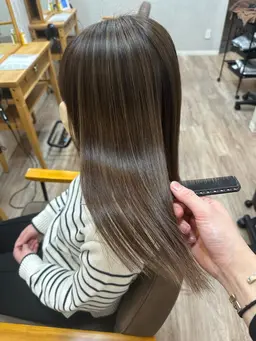 カット＋コスメ低温縮毛矯正＋5stepトリートメント🤍🩶