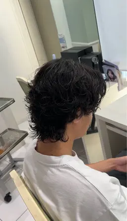 🍿メンズカット+ニュアンスパーマ🍿