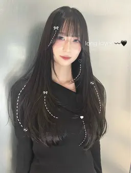 【ミニモ限定特別価格🎀】ロングカット＋カラーモデル