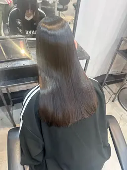 低アルカリ美髪矯正＋カラーリタッチ＋選べるTR 18700円​〜​