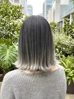 〔根元が伸びて来ても大丈夫◎🌿〕 ブリーチグラデーションカラー&ワンカラー&ナノスチームトリートメント