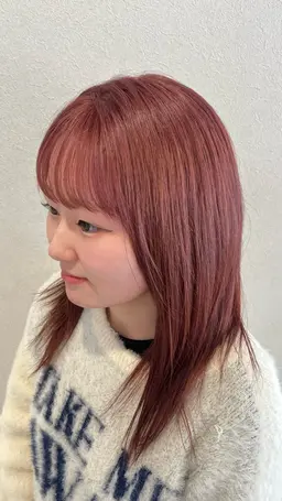 【ブリーチ(リタッチ)🌖➕ワンカラー💗】(複雑履歴🙅例:黒染め、パーマ、縮毛矯正など)