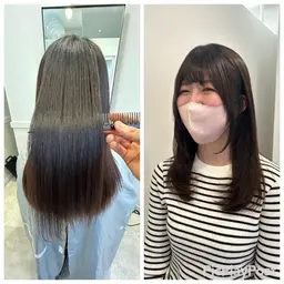 10​〜​20代限定ストカール✨カット＋縮毛矯正＋内巻きパーマ✨韓国風のワンカールなど乾かしただけで内巻きにしたい人に⭕️