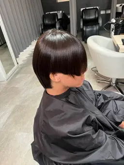 メンズ縮毛矯正🐬＋カット✨ストレートマッシュなど！垢抜けたい方！リタッチの方も✨