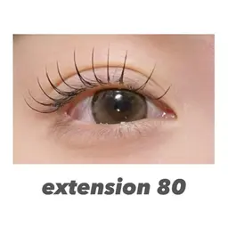 【マツエク】国産最高級セーブルエクステ80本♡3980円/フラット4980円♡オフ込み