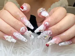 💅自爪アートやり・パーツつけ放題