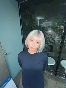 🌈✨1日1名限定✨🌈 ウルフカット×ダブルカラー(デザインカラー)🐺🩵ྀི🩷ྀི