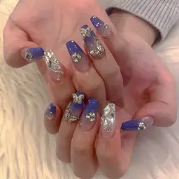 🔥150分デザイン自由持ち込みコース🔥パーツ利用可能、アート相談可能🉑