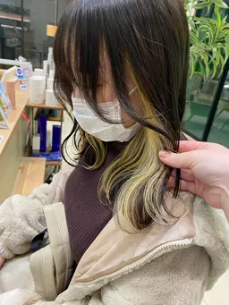 🌈カット+全体カラー+イヤリングカラー+BYKARTE3stepトリートメント🌈