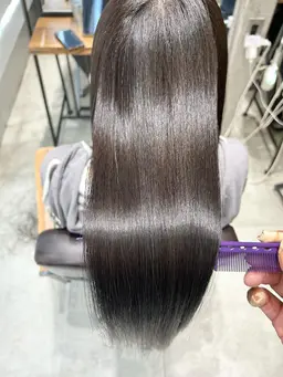 【1番人気☝️髪質改善美髪矯正】美髪縮毛矯正と髪質改善トリートメントを同時にできる贅沢プラン!!カット+¥4500