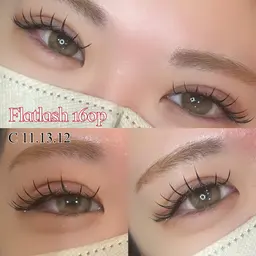 🎀フラットラッシュ140本まで🎀LED変更+¥1100💡